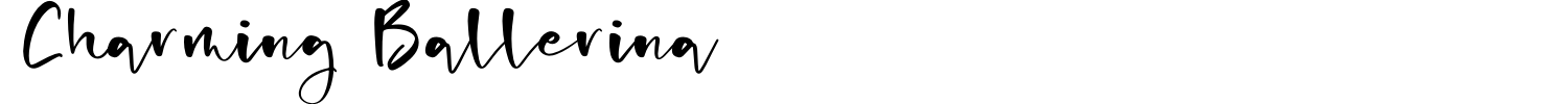Charming Ballerina Font preview