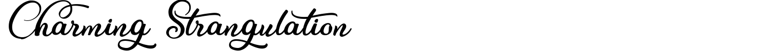 Charming Strangulation Font preview