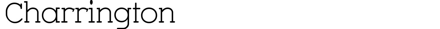 Charrington Font preview