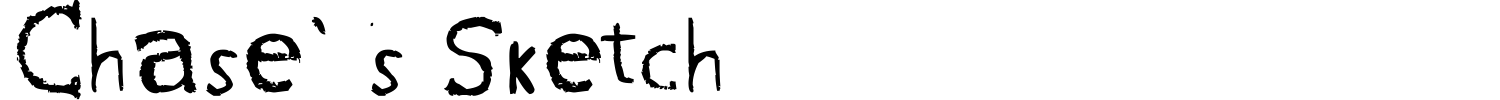 Chase's Sketch Font preview