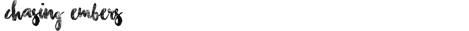 Chasing Embers Font preview