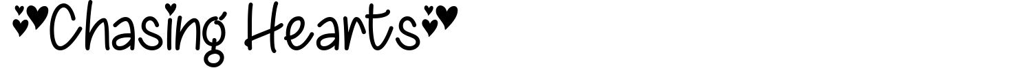 Chasing Hearts Font preview