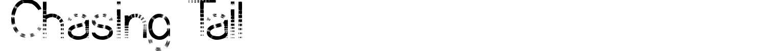 Chasing Tail Font preview