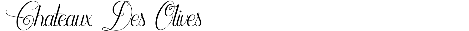 Chateaux Des Olives Font preview