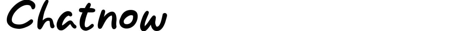 Chatnow Font preview
