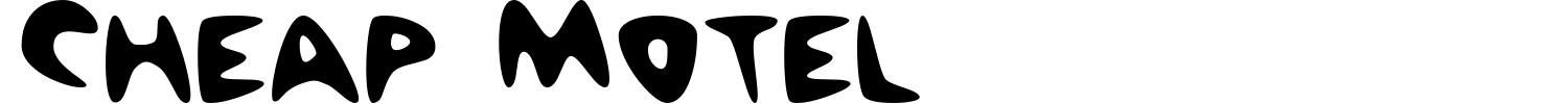 Cheap Motel Font preview