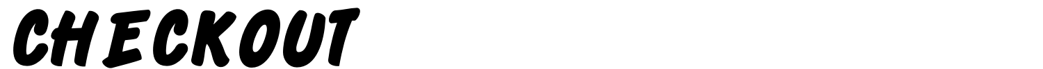 Checkout Font preview
