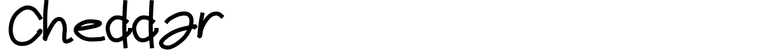 Cheddar Font preview