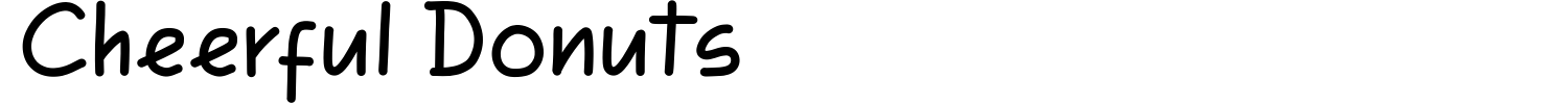 Cheerful Donuts Font preview