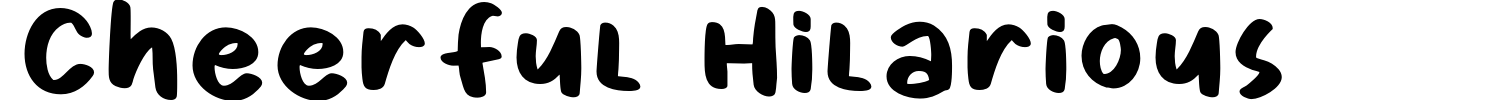 Cheerful Hilarious Font preview