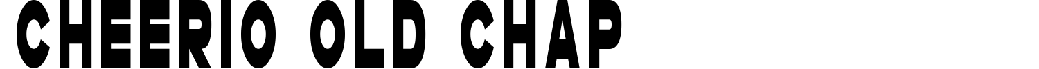 Cheerio Old Chap Font preview