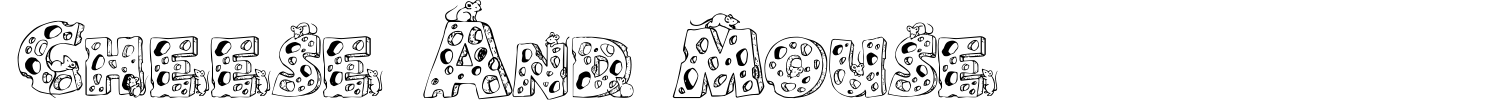 Cheese And Mouse Font preview
