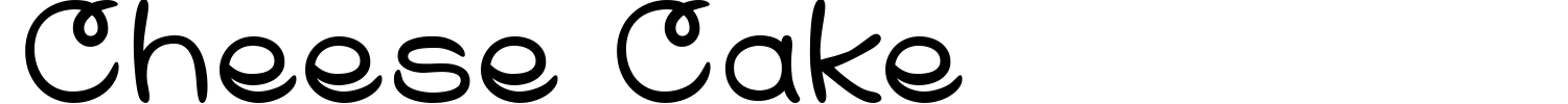 Cheese Cake Font preview