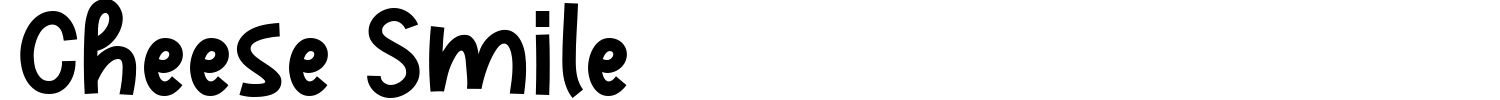 Cheese Smile Font preview