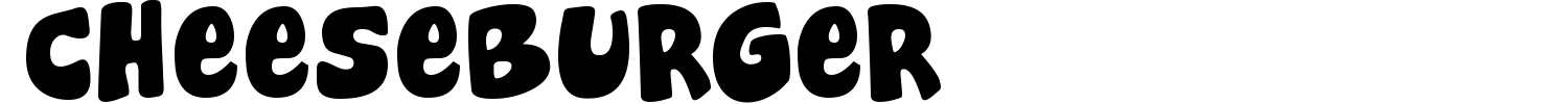 Cheeseburger Font preview
