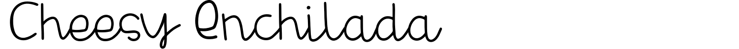 Cheesy Enchilada Font preview