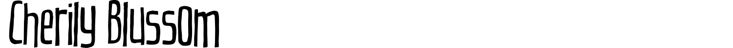 Cherily Blussom Font preview
