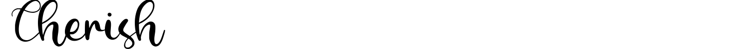 Cherish Font preview