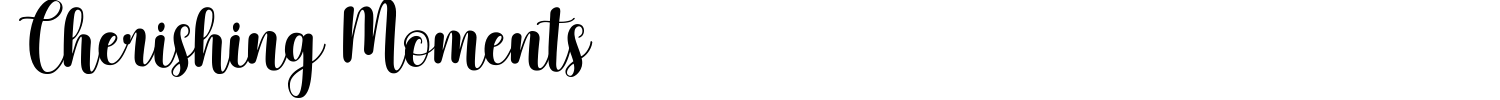 Cherishing Moments Font preview