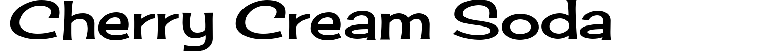 Cherry Cream Soda Font preview