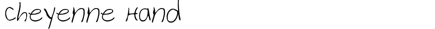 Cheyenne Hand Font preview