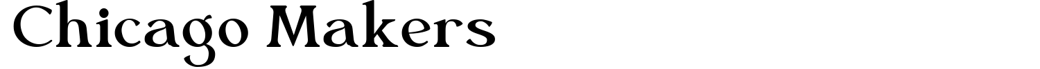Chicago Makers Font preview