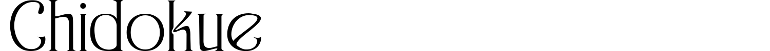 Chidokue Font preview