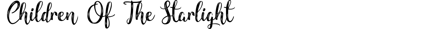 Children Of The Starlight Font preview