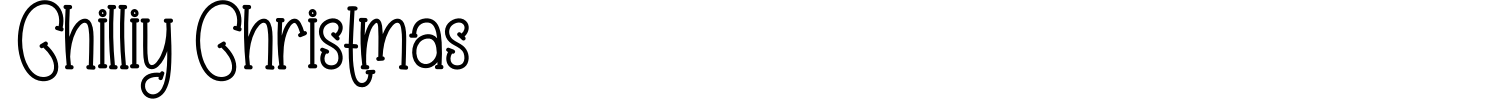 Chilliy Christmas Font preview