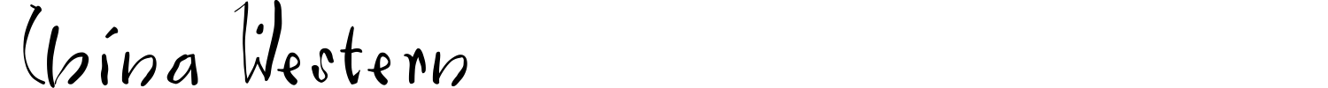 China Western Font preview