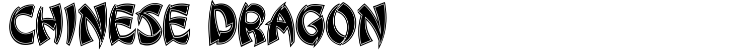 Chinese Dragon Font preview
