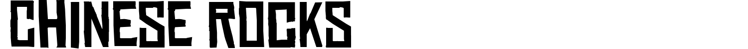 Chinese Rocks Font preview