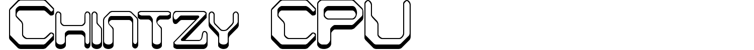 Chintzy CPU Font preview