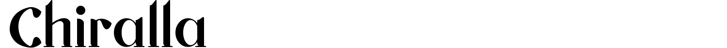 Chiralla Font preview