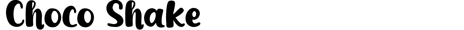 Choco Shake Font preview