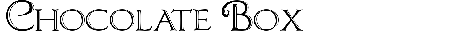 Chocolate Box Font preview