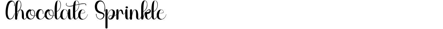 Chocolate Sprinkle Font preview