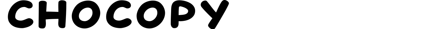 Chocopy Font preview