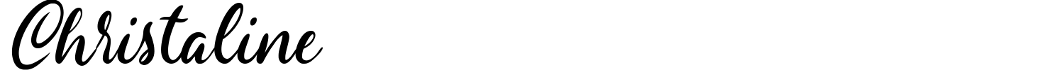 Christaline Font preview