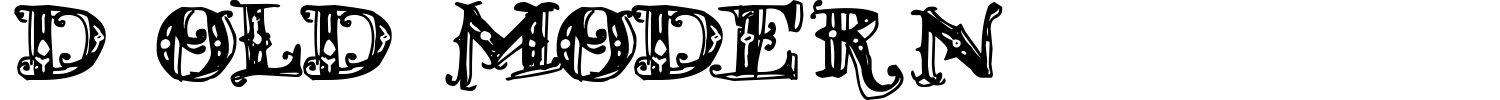 D Old Modern Font preview