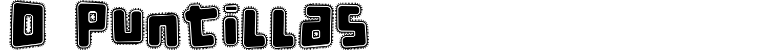 D Puntillas Font preview