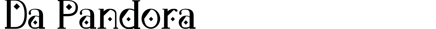 Da Pandora Font preview