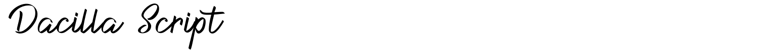 Dacilla Script Font preview