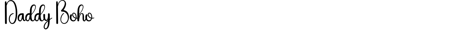 Daddy Boho Font preview