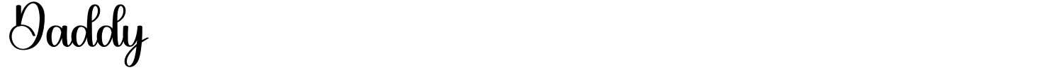 Daddy Font preview