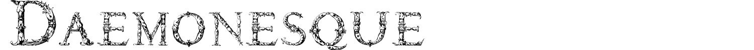 Daemonesque Font preview