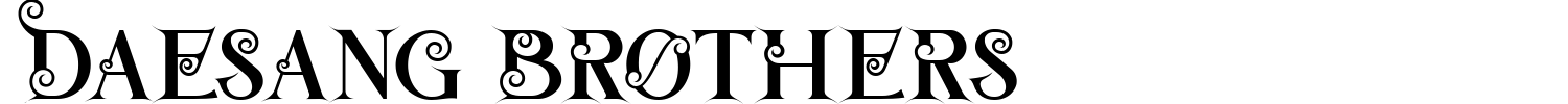 Daesang Brothers Font preview