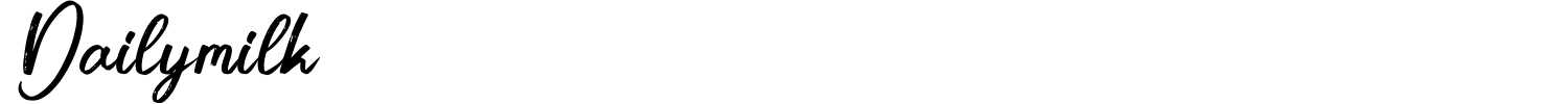 Dailymilk Font preview