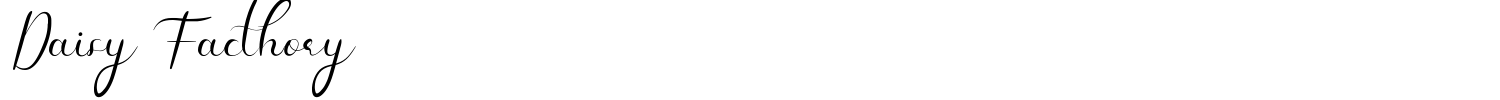 Daisy Facthory Font preview