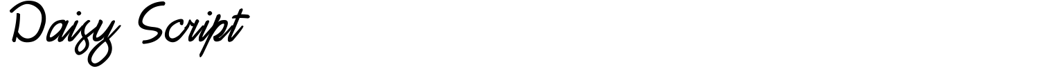 Daisy Script Font preview